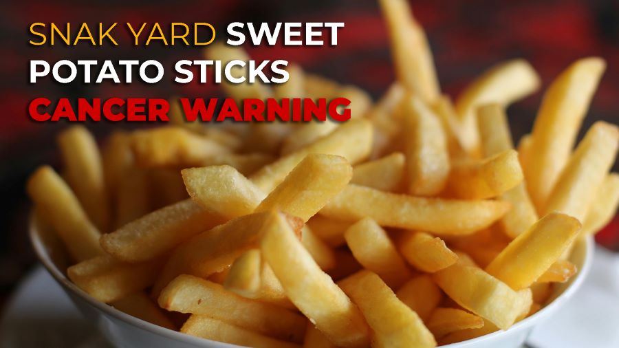 Snak Yard Sweet Potato Sticks Cancer Warning